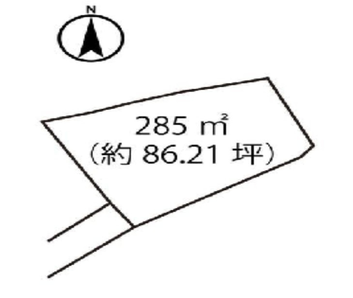 大平町富田　売土地86.21坪