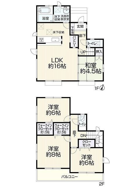 戸建 東久留米市下里６丁目の間取り