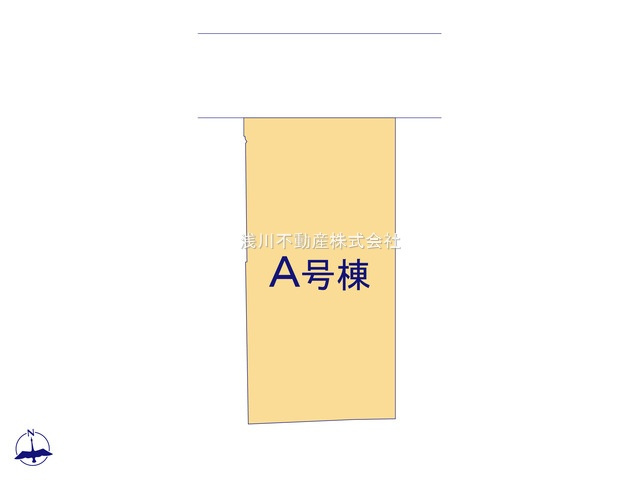 八王子市　泉町　新築一戸建て　８期の区画図|～北側4ｍ道路に面している整形地～