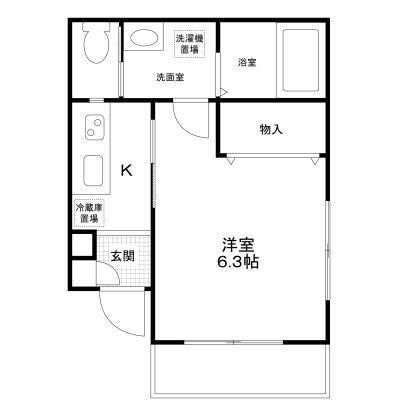 メルベーユｋｏｉｓｈｉｋａｗａの間取り|間取りです。