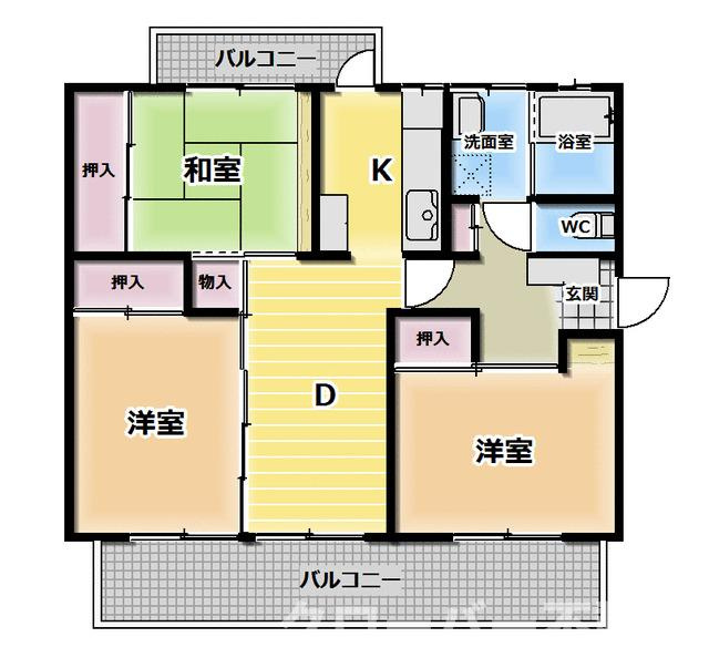 京都東山４０４棟の間取り