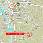 【地図】 | グリーンハイツ輝国☆仲介手数料無料☆