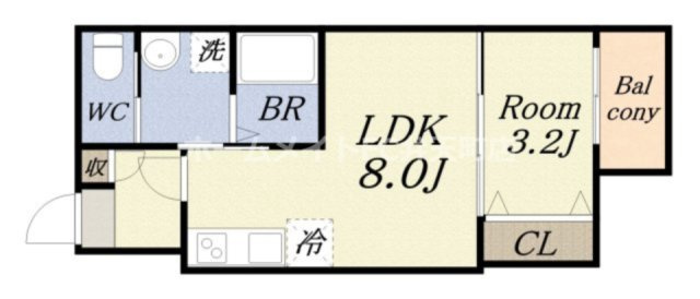 【間取り】 | H-maison大正Ⅵ