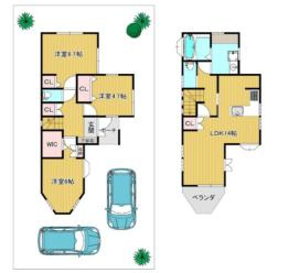 久喜市久喜東4丁目　中古一戸建ての間取り|2026年5月リフォーム済の再生住宅で快適な暮らしを♪