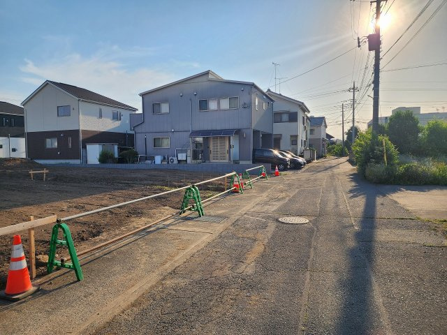 高崎市貝沢町売地の前面道路含む現地写真