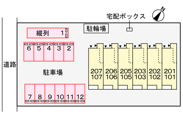 ルミエール井竜の駐車場