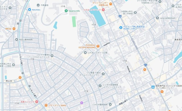 大阪狭山市茱萸木　第1期　新築一戸建ての地図