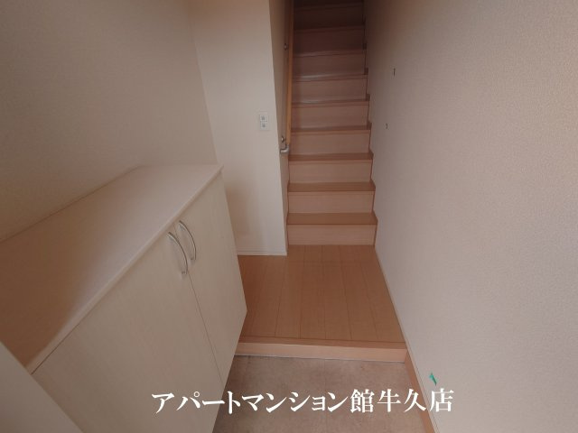 Parkside ひたち野の玄関
