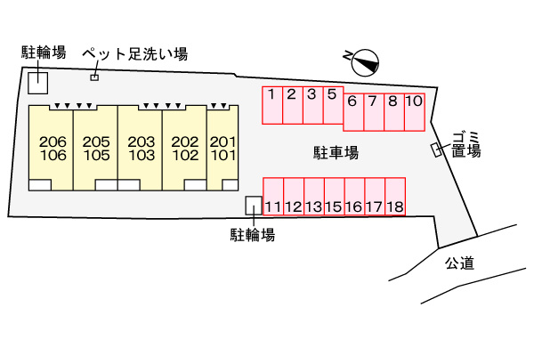 クリスタルレオの区画図