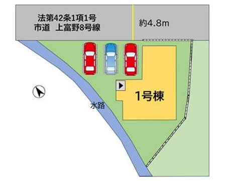 小倉北区上富野3丁目2期の区画図