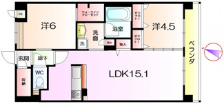【間取り】 | グレイスガーデン三国ヶ丘