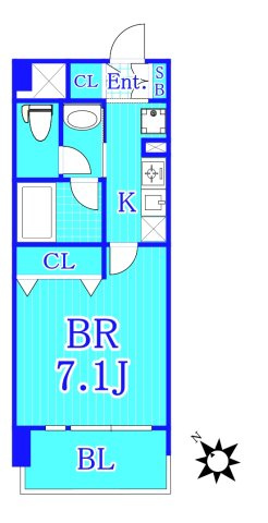 アールケープラザ横浜Vの間取り