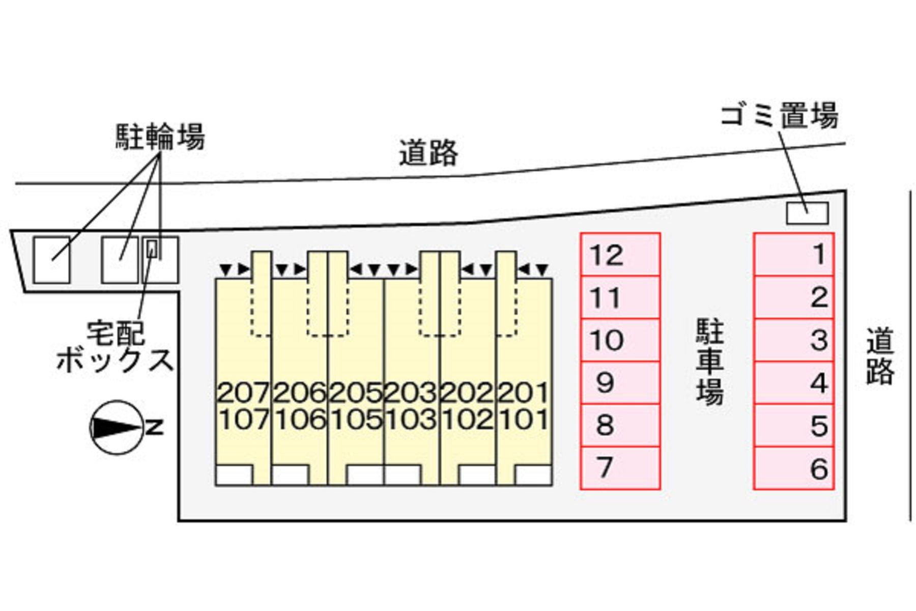 ブリッサの駐車場