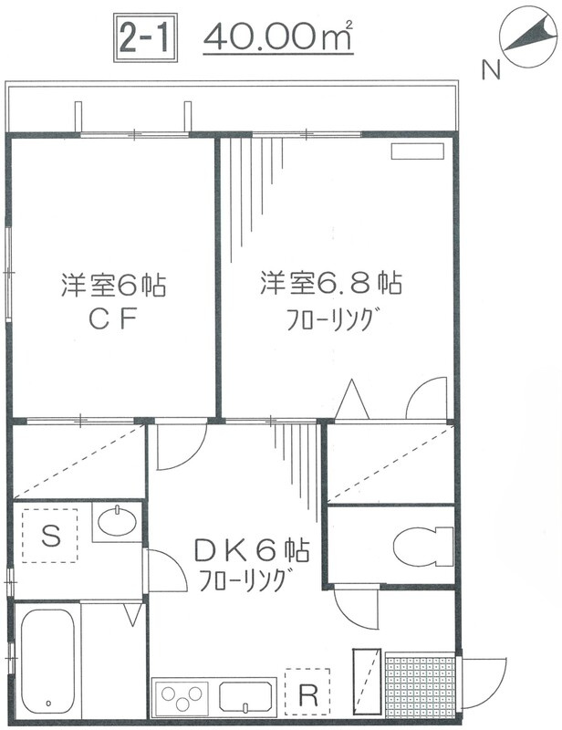 サンモールⅡの間取り