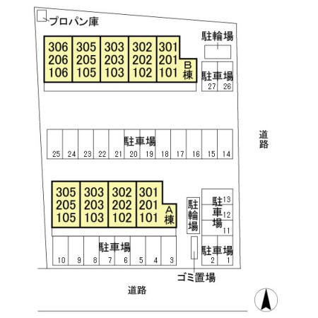 Mスカイ　Ⅰの区画図