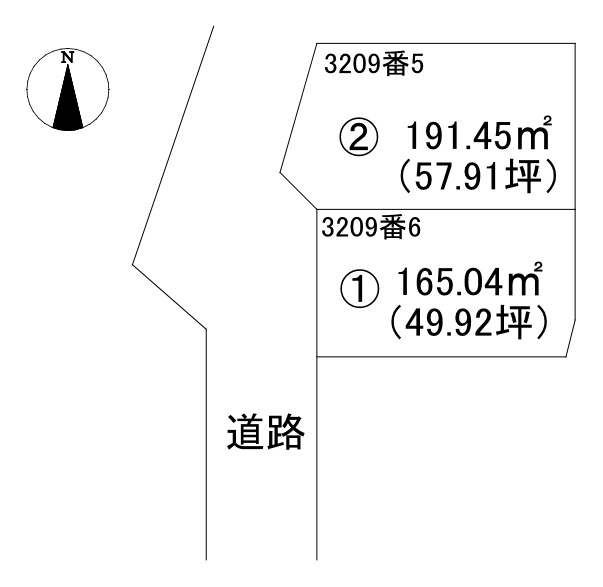 別府市新別府町の土地図