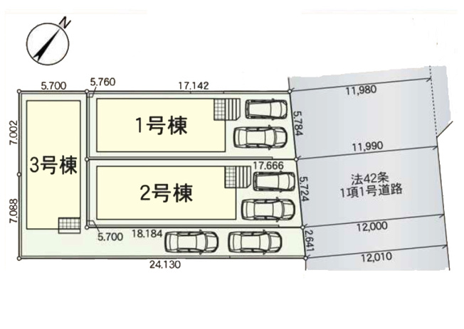 【区画図】 | 名古屋市天白区海老山町1007『仲介料無料』新築戸建て | 1号棟