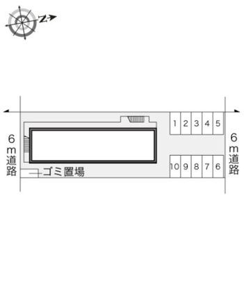 レオパレスプラムフローラの区画図