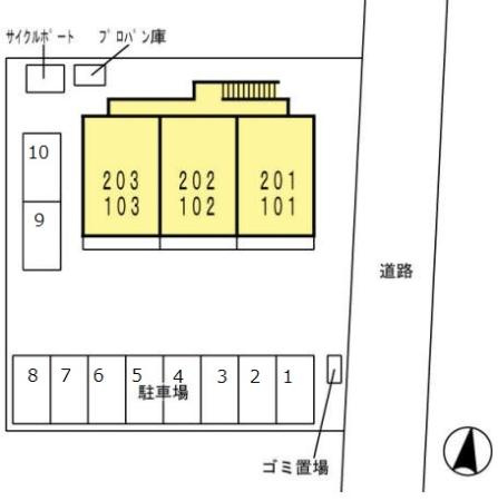 アヴァンツァーレの区画図