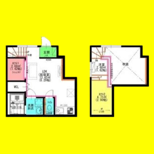 ラフェスタ志賀本通　名古屋市賃貸　仲介手数料無料の間取り