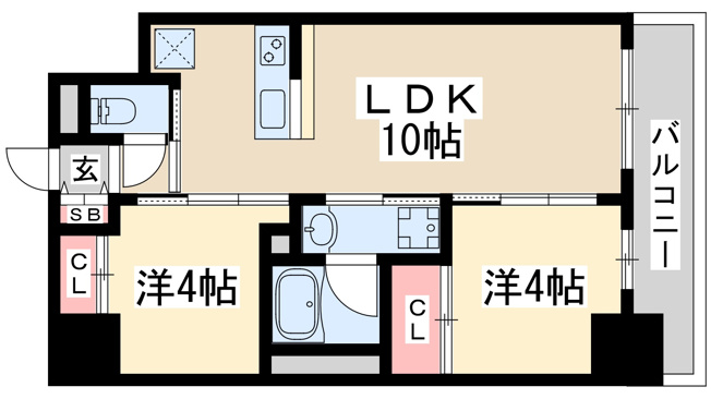 【間取り】 | セレニテフラン新大阪