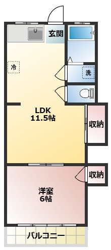 あおばハイツの間取り