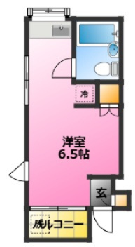 トパーズ6の間取り|敷金礼金ナシ♪