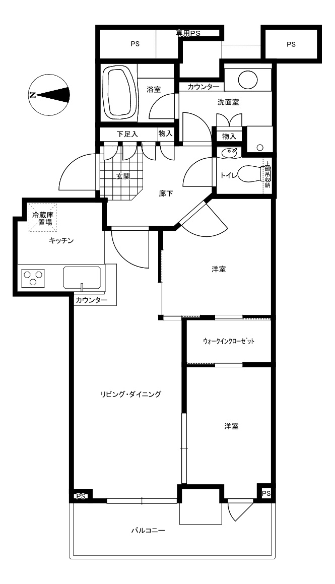 ベイクレストタワーの間取り
