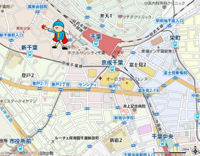 【地図】 | 新千葉小川マンション | 案　内　図