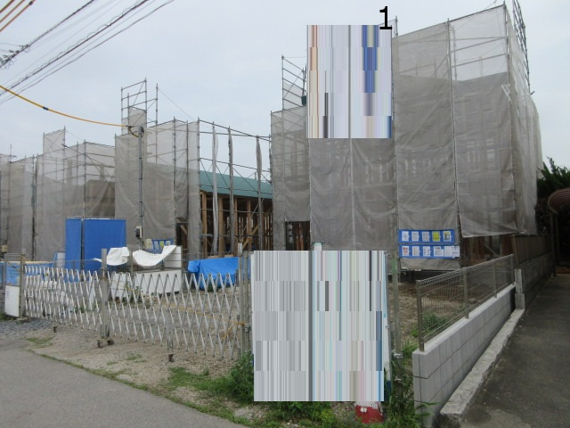 【仲介手数料無料】新築戸建　深谷市稲荷町北6-15（全3棟）の前面道路含む現地写真
