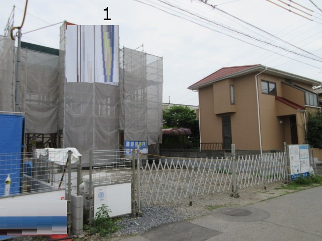 【仲介手数料無料】新築戸建　深谷市稲荷町北6-15（全3棟）の前面道路含む現地写真
