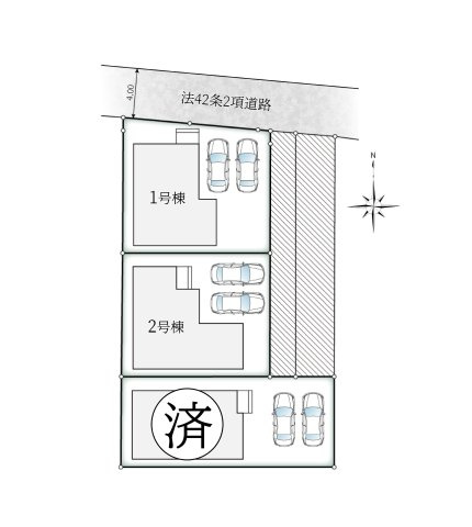【区画図】 | ご家族様のプライベート空間が確保できる素敵な間取りです。また敷地ゆったりですので、おうち時間を楽しむのにもぴったりですね♪