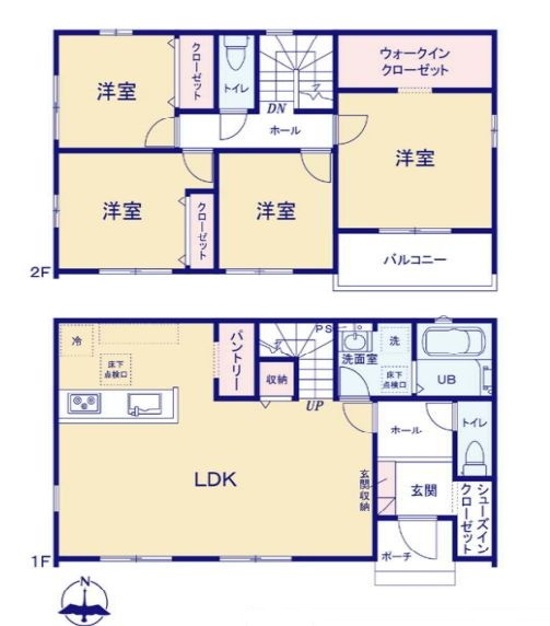 アーバンスタイルKIP高崎市島野町1期 の間取り