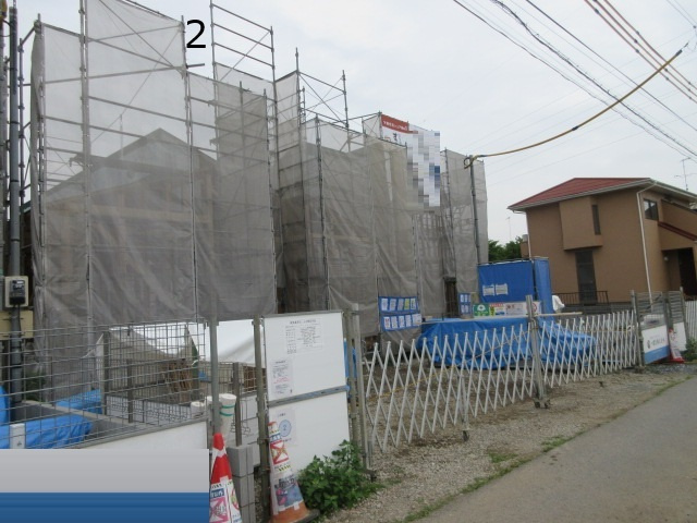 【仲介手数料無料】新築戸建　深谷市稲荷町北6-15（全3棟）の前面道路含む現地写真