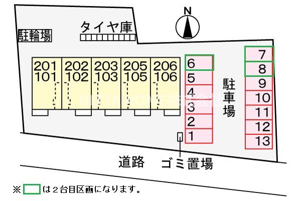 レヴァーク　ヒルズの区画図