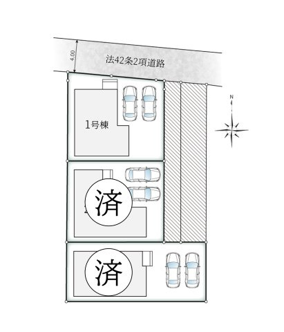 【区画図】 | ご家族様のプライベート空間が確保できる素敵な間取りです。また敷地ゆったりですので、おうち時間を楽しむのにもぴったりですね♪