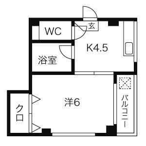 ヴィラ・アルハンブラの間取り|間取りです。