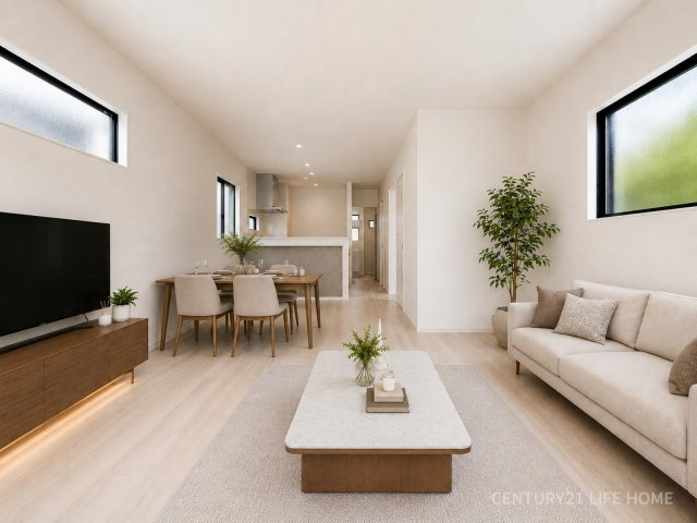 【居間・リビング】 | 戸建 川崎市多摩区栗谷２丁目 | リビングです