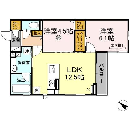 サリオス庚午北の間取り