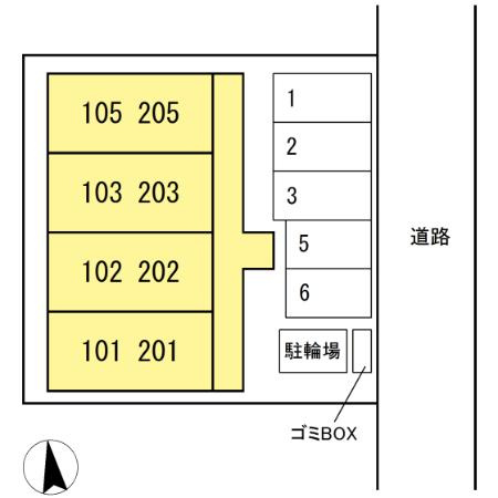 Ｂｅｌｌｅ ｃｏｔｅの区画図