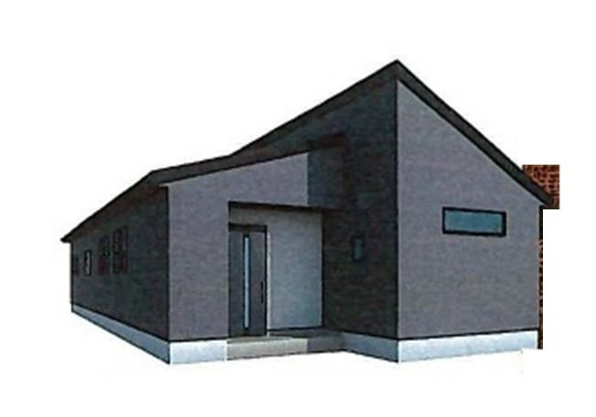【仲介手数料無料】新築戸建　深谷市稲荷町北6-15（全3棟）の外観パース