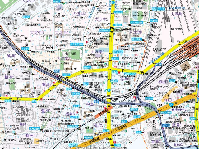 【地図】 | ローレルタワーサンクタス梅田