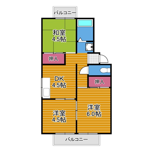 グリーンヒルCの間取り