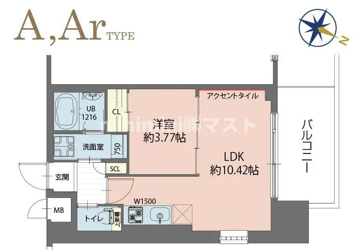 プレジオ弁天町の間取り