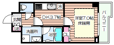 【間取り】 | アルグラッド野田阪神