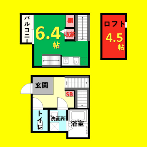 リュミエ本陣　名古屋市賃貸　仲介手数料無料の間取り