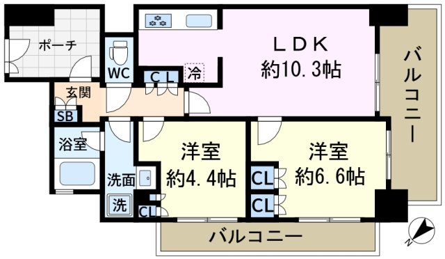 ナイスシティアリーナ新小岩の間取り