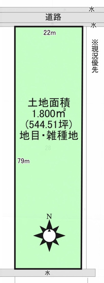 【土地図】 | 平川市高木・市街化調整区域・雑種地