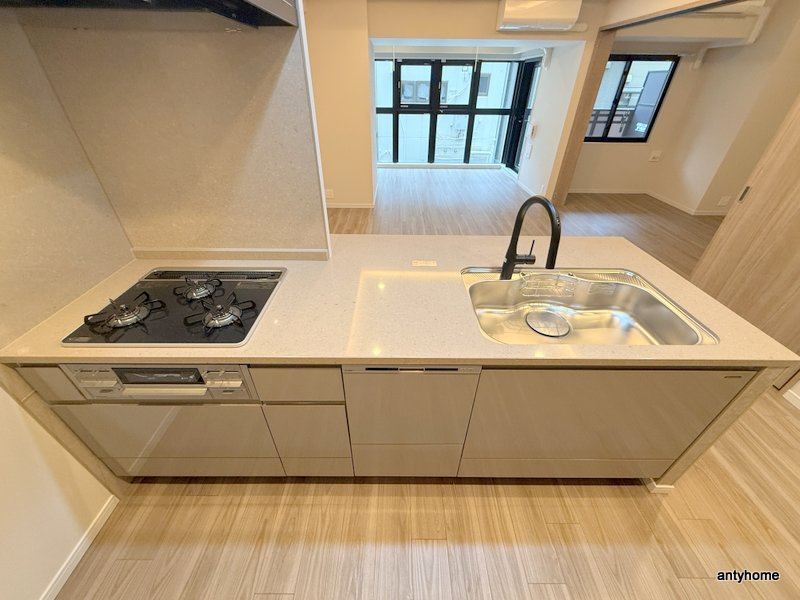S-RESIDENCE谷町六丁目alo 仲介手数料無料のキッチン