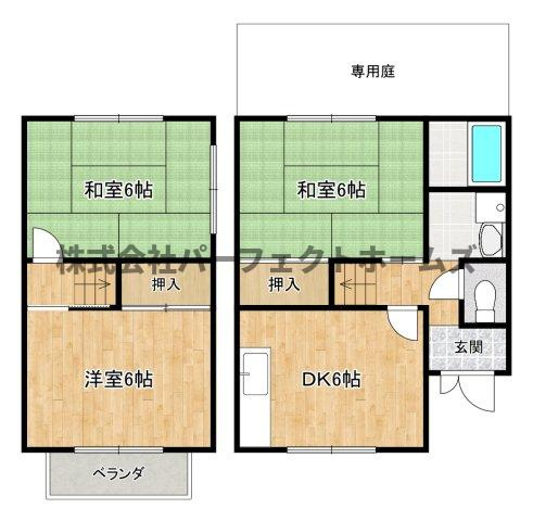 西牧野3丁目テラスの間取り